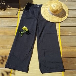 Everlane Cropped Wide Leg Pants